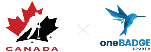 oneBADGEsport and Hockey Canada's Logo