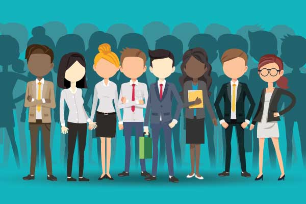 Cartoon business people Cartoon business people