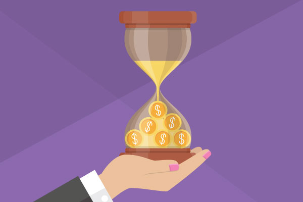 Money in an Hour Glass Money in an Hour Glass
