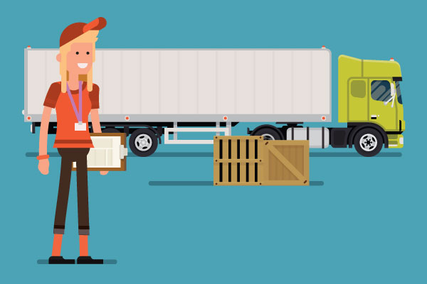 Cartoon Truck Driver Cartoon Truck Driver