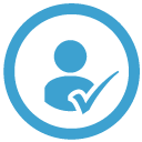 Person with Checkmark Icon Person with Checkmark Icon