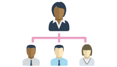 Workflow of People Icon Workflow of People Icon