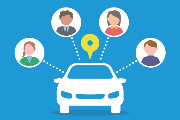 Cartoon Rideshare Cartoon Rideshare