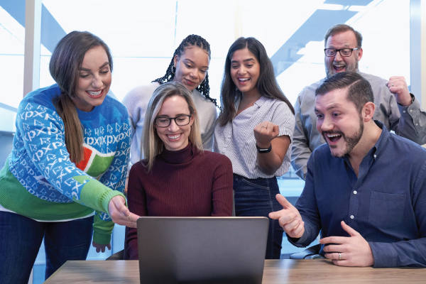 Happy Office Workers