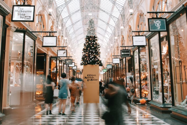 Mall During Christmas