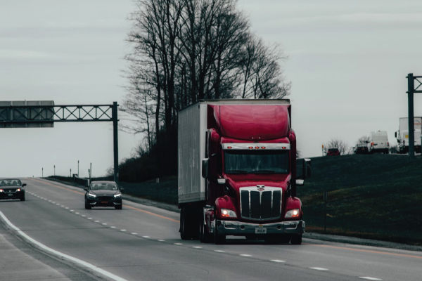 Transport Truck on the Road