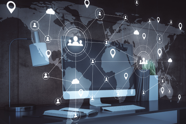 Computer with Technology Overlay